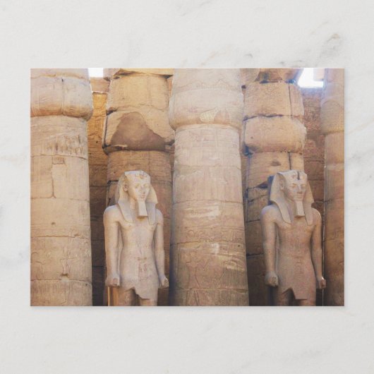 Statue des Pharao Ramses II, Luxor Temple Postkarte (Vorderseite)