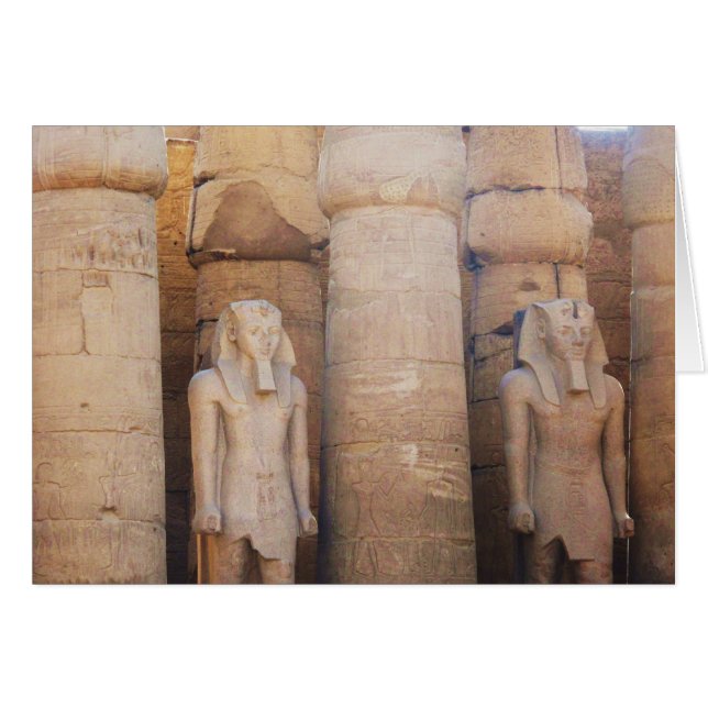Statue des Pharaos Ramses II, der Luxor-Tempel (Vorderseite (Horizontal))