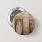 Statue des Pharaos Ramses II, der Luxor-Tempel Button (Vorne & Hinten)
