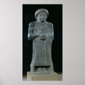 Statue des Prinzen Gudea, c.2150 v. Chr. Poster (Vorne)