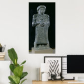 Statue des Prinzen Gudea, c.2150 v. Chr. Poster (Heimbüro)