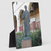 Statue des Vaters Serra bei der Mission Santa Barb Fotoplatte (Seite)