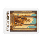 Statue des Zeus Sieben Weltwunder Vintage Magnet (Horizontal)