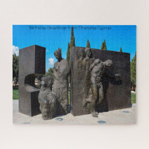 Statue Dherynia Zypern. Jigsaw Puzzle