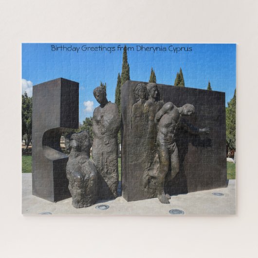 Statue Dherynia Zypern. Jigsaw Puzzle (Horizontal)