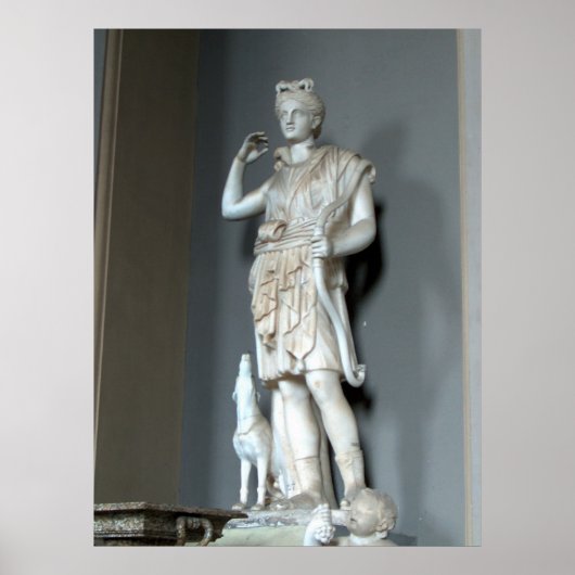 Statue Diana (Artemis) im Vatikan in Rom Poster (Vorne)