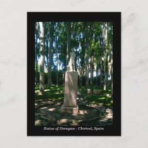 Statue Dionysos - Chirivel, Almeria, Spanien Postkarte