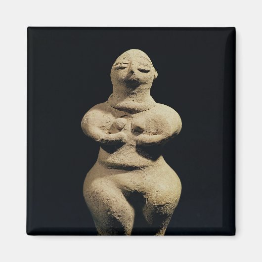 Statue einer Göttin, 6. Jahrtausend vor Christus Magnet (Vorne)