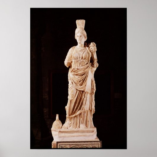 Statue einer Tutelgöttin Poster (Vorne)