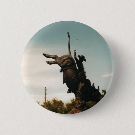 Statue eines bullrider (kkincade12) button (Vorderseite)