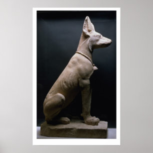 Statue eines Hundes, Mesopotamia, c.5000-1000 BC Poster