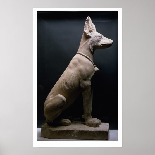 Statue eines Hundes, Mesopotamien, c.5000-1000 v. Poster (Vorne)