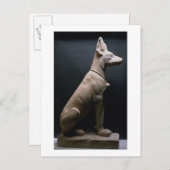Statue eines Hundes, Mesopotamien, c.5000-1000 v. Postkarte (Vorne/Hinten)