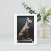 Statue eines Hundes, Mesopotamien, c.5000-1000 v. Postkarte (Stehend Vorderseite)