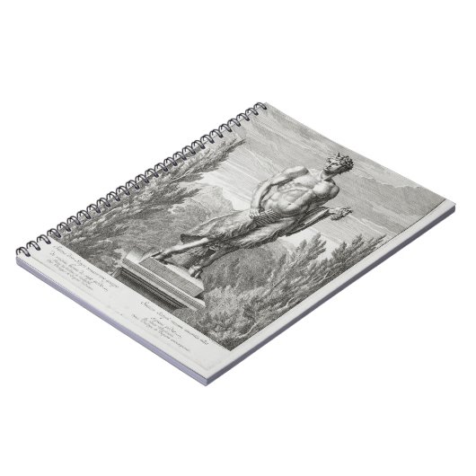 Statue eines Satyr, der eine Weintraube, Versa Notizblock (Linke Seite)