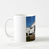 Statue eines Stiers in Ronda, Spanien Kaffeetasse (Links)