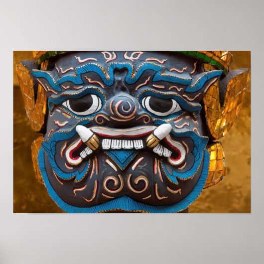 Statue Face im Grand Palace Poster (Vorne)