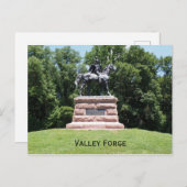 Statue General Anthony Wayne Postkarte (Vorne/Hinten)