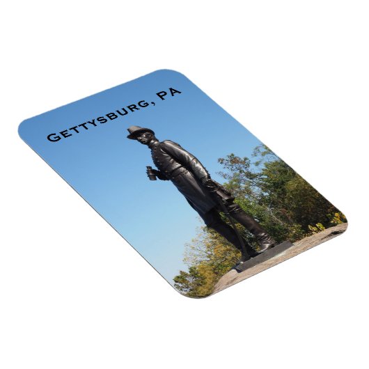 Statue General Warren in Gettysburg, PA Magnet (Rechte Seite)