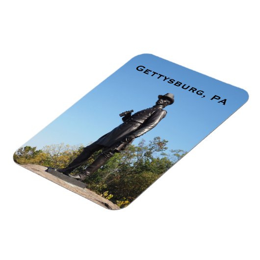Statue General Warren in Gettysburg, PA Magnet (Linke Seite)