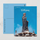 Statue Guanyin Tay Ninh Vietnam Postkarte (Vorne/Hinten)