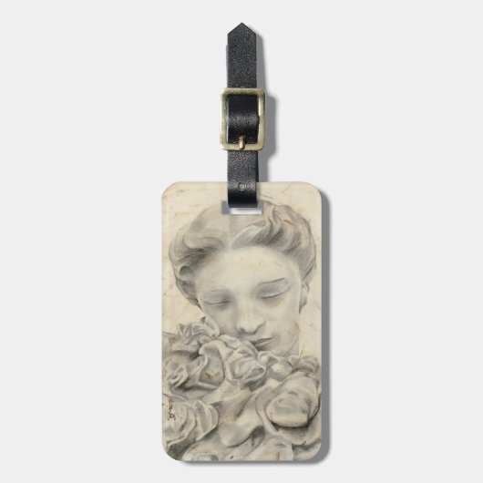 Statue im Garten I Gepäckanhänger (Vorderseite vertikal)