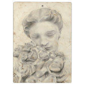 Statue im Garten I Klemmbrett (Rückseite)