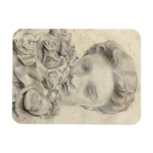 Statue im Garten I Magnet (Horizontal)