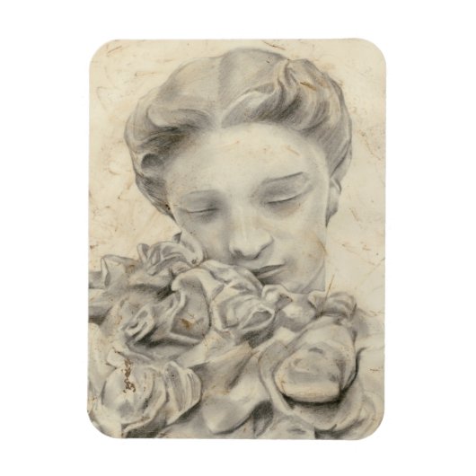 Statue im Garten I Magnet (Vertikal)