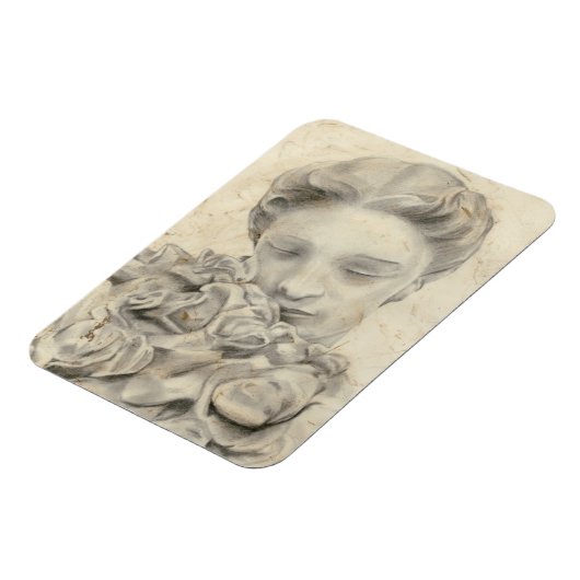 Statue im Garten I Magnet (Linke Seite)