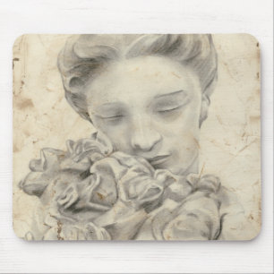 Statue im Garten I Mousepad