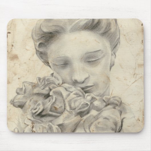 Statue im Garten I Mousepad (Vorne)