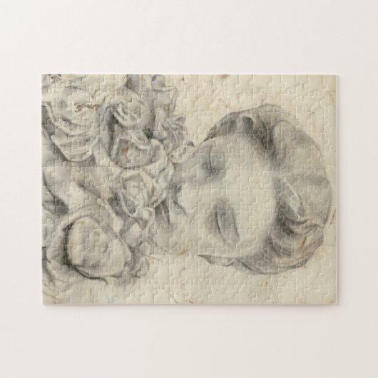 Statue im Garten I Puzzle (Horizontal)