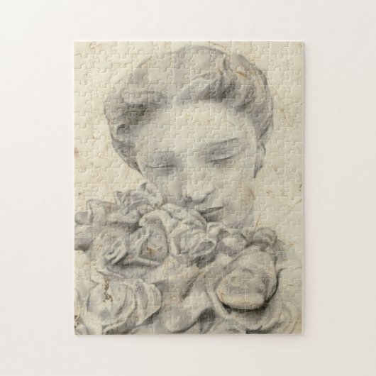 Statue im Garten I Puzzle (Vertikal)