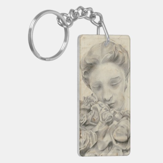 Statue im Garten I Schlüsselanhänger (Vorderseite links)