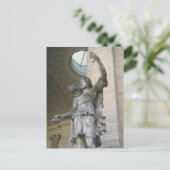 Statue im Vatikan Postkarte (Stehend Vorderseite)