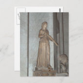 Statue im Vatikanmuseum in Rom, Italien Postkarte (Vorne/Hinten)