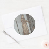 Statue im Vatikanmuseum in Rom, Italien Runder Aufkleber (Umschlag)