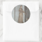 Statue im Vatikanmuseum in Rom, Italien Runder Aufkleber (Tasche)