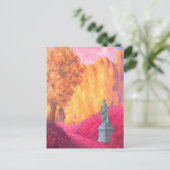 "Statue in a Garden." Postcard Postkarte (Stehend Vorderseite)