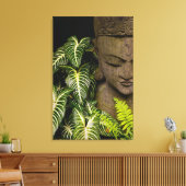 Statue in einem Garten: Chiang Mai, Thailand Leinwanddruck (Insitu (Wohnzimmer))