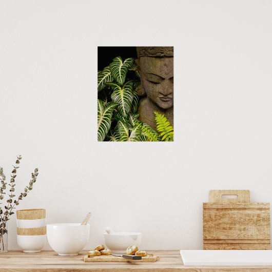 Statue in einem Garten Informationen: Chiang Ma Poster (Küche)