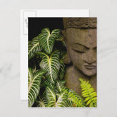 Statue in einem Garten Informationen: Chiang Ma Postkarte (Vorne/Hinten)