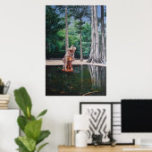 Statue in Jardin de Botanica, Rio de Janeiro Poster (Heimbüro)