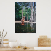 Statue in Jardin de Botanica, Rio de Janeiro Poster (Küche)