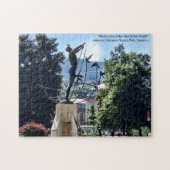 Statue in Sarajevo Park Bosnien Puzzle (Horizontal)