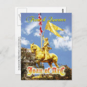 Statue Joan of Arc (Magd of Orleans), New Orleans Postkarte (Vorne/Hinten)