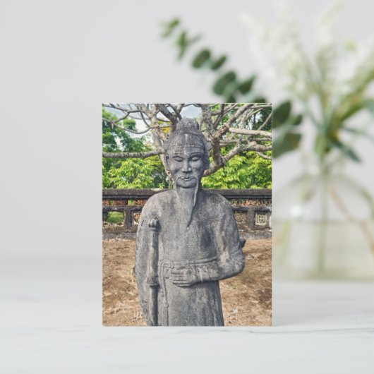 Statue, Kaisergrab Thieu Tri, Hue Postkarte (Stehend Vorderseite)