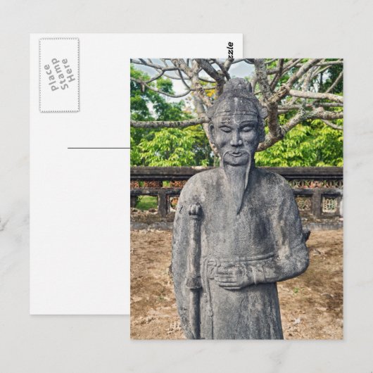Statue, Kaisergrab Thieu Tri, Hue Postkarte (Vorne/Hinten)