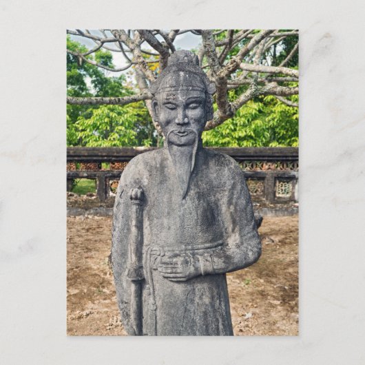 Statue, Kaisergrab Thieu Tri, Hue Postkarte (Vorderseite)